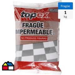 TOPEX - Fragüe piso/muro café oscuro 1kg