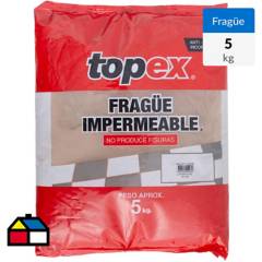 TOPEX - Fragüe piso/muro café oscuro 5kg