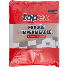 TOPEX - Fragüe piso/muro café oscuro 5kg