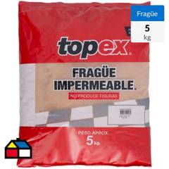 TOPEX - Fragüe piso/muro café claro 1kg