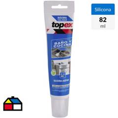 TOPEX - Silicona con fungicida para baño y cocina 82 ml