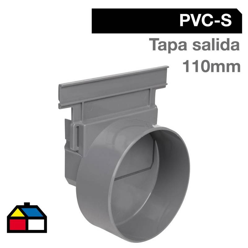 NICOLL - Tapa salida rejilla PVC 12,8 x 11,5 x 11,5 cm