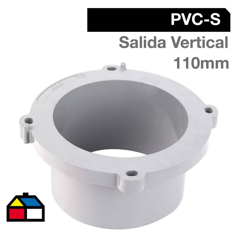 NICOLL - Salida vertical PVC 11 x 11,5 x 10 cm