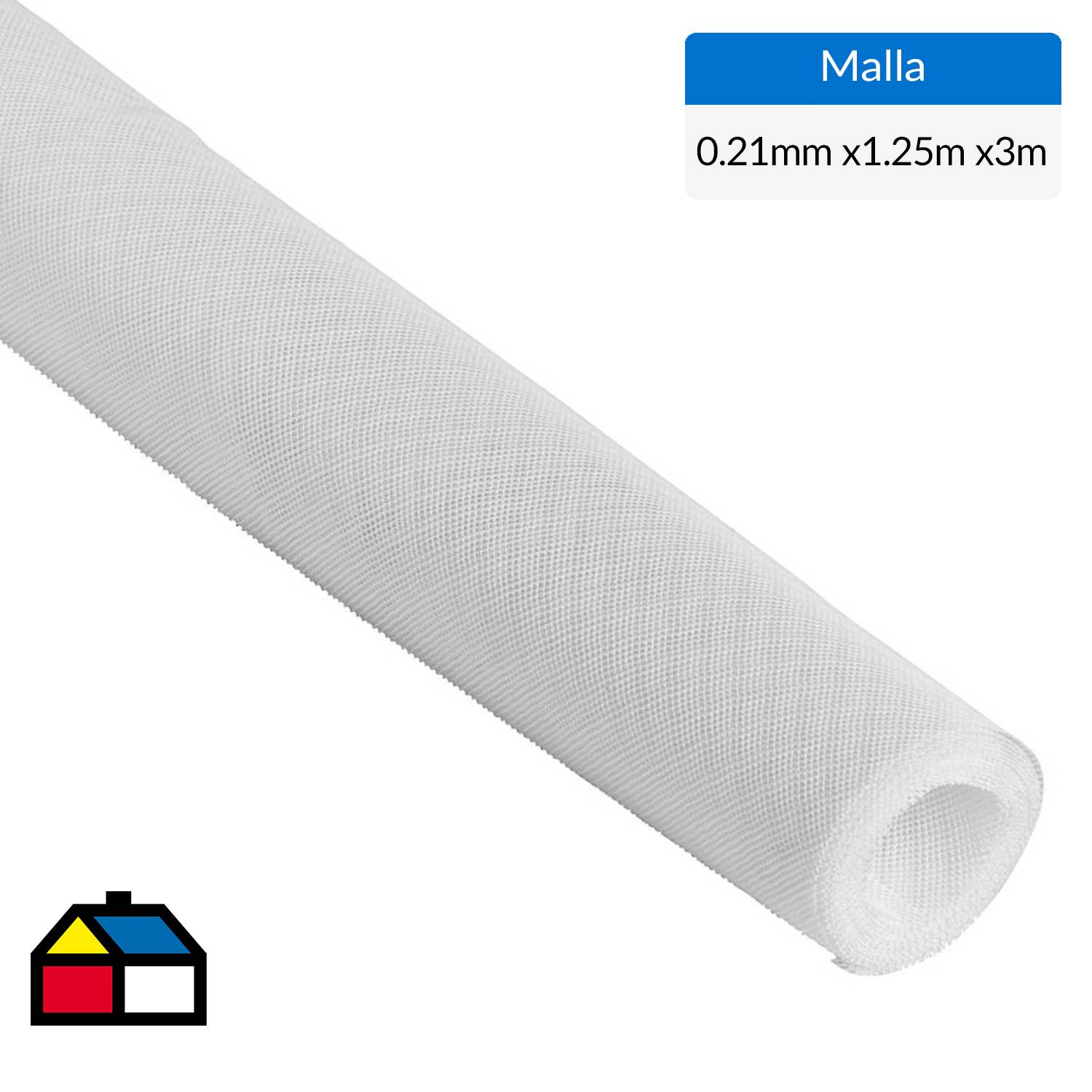 Malla Mosquitera blanca 0,8 x 30 metros, poliester 80 gr/m2