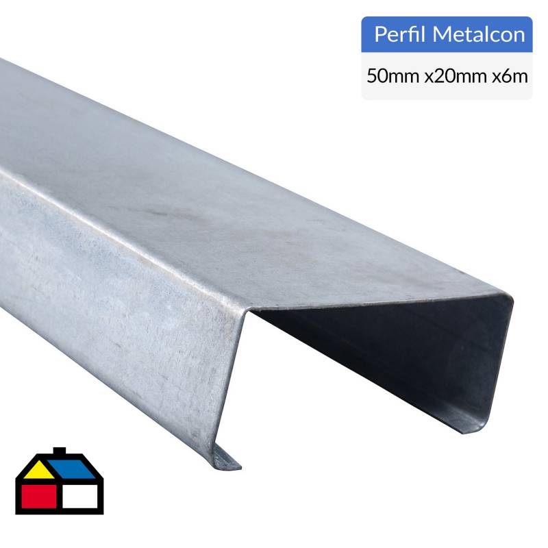 GENERICO - Perfil estructural Metalcon C 2x5x0,85x6,0 metros