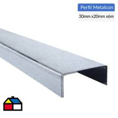 GENERICO - 6m Perfil U 2x3x0,85 Metalcon estructural