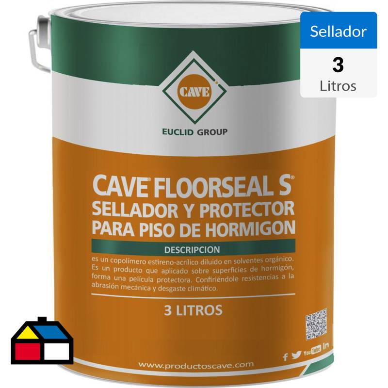 CAVE - Sellador de Pisos Hormigón Cave Floorseal S 3 litros