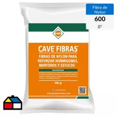 CAVE - Bolsa 600 gr. Fibra para refuerzo de hormigón y mortero Cave Fibras