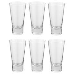JUST HOME COLLECTION - Set vasos de vidrio 6 unidades