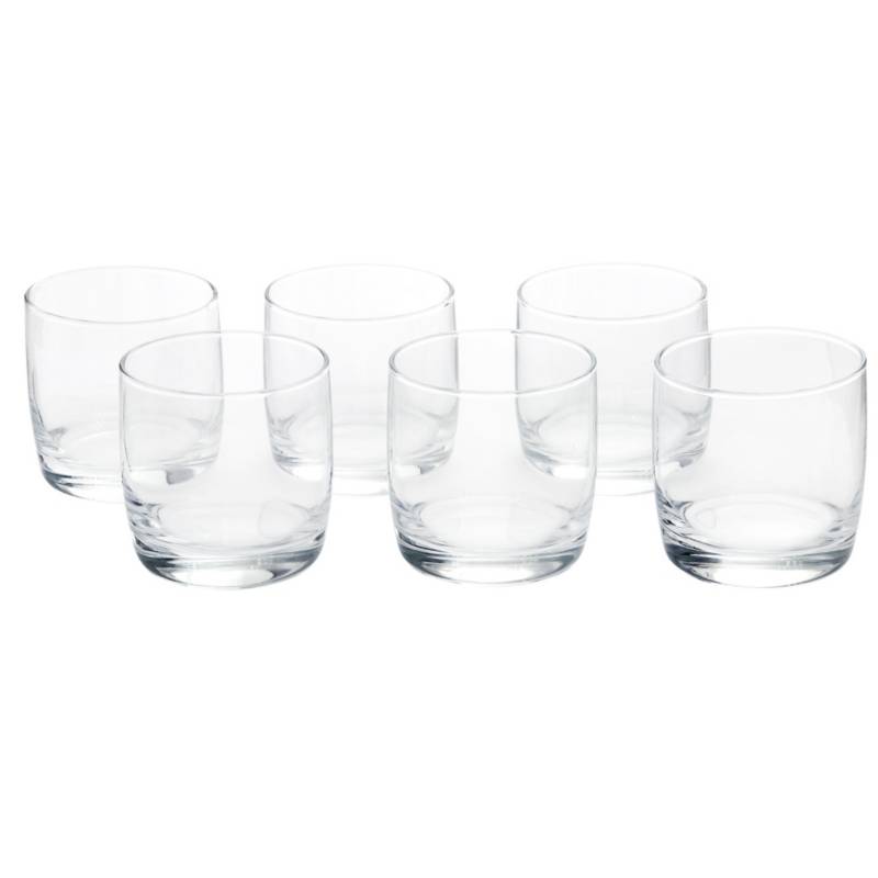 CRISTAR - Set Vasos de Vidrio 6 Unidades.