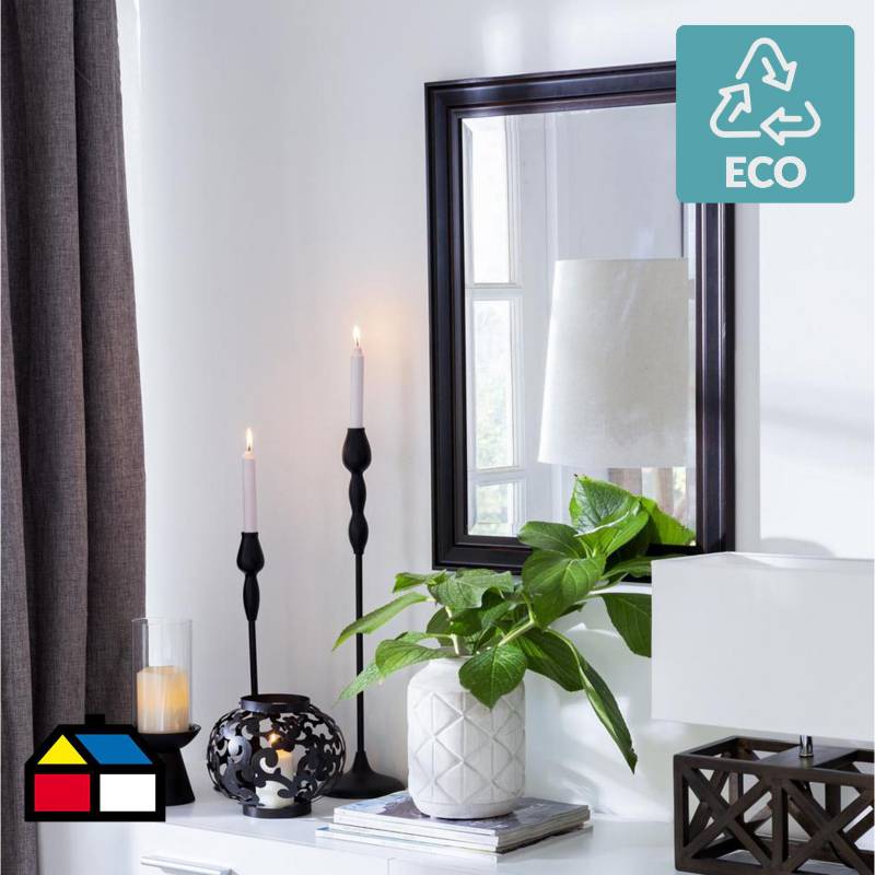 JUST HOME COLLECTION - Espejo rectangular 70x50 cm café