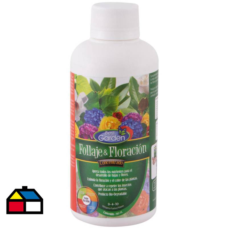 BEST GARDEN - Fertilizante líquido para plantas y flores 250 ml frasco