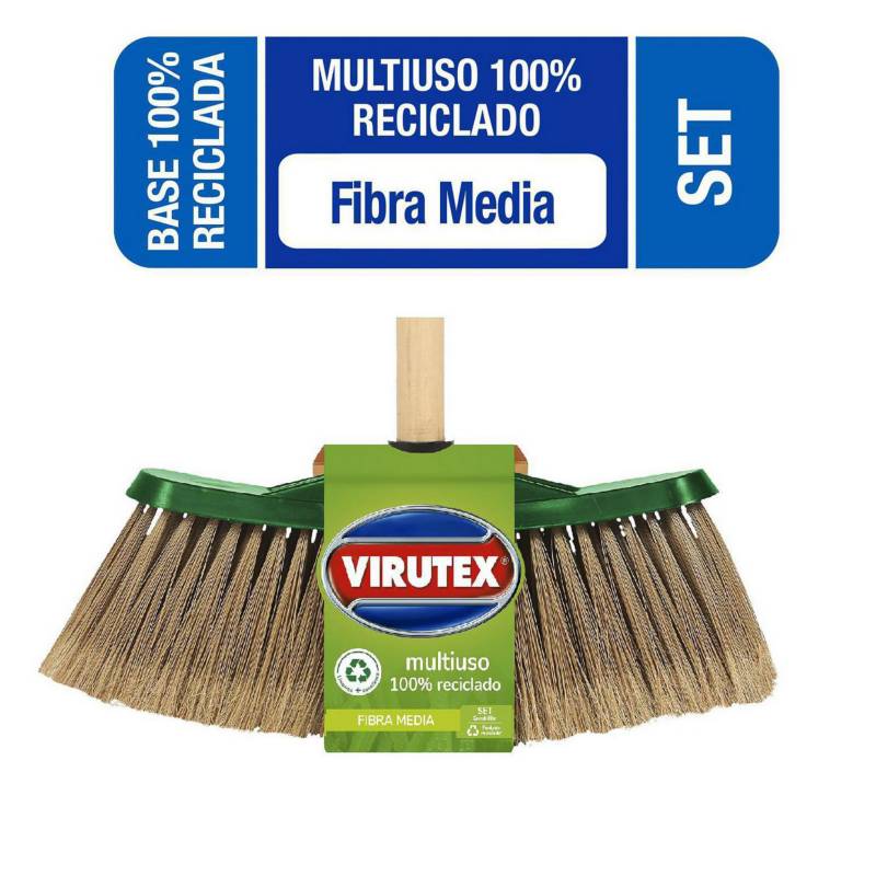 VIRUTEX - Escobillón multiuso 100% reciclado  fibra media