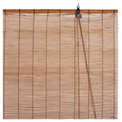 JUST HOME COLLECTION - Cortina enrollable bambú 120x250 cm café