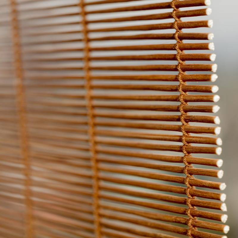 Persiana enrollable de bambú  Persianas de exterior en madera de bambú