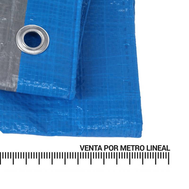 POLYTEX - Lona Multiuso azul con ojetillo metro lineal