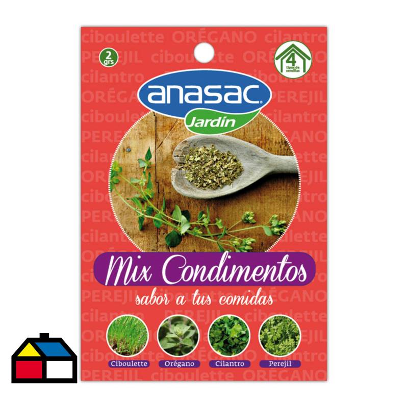 ANASAC - Mix Semillas Condimentos 2 gr sachet