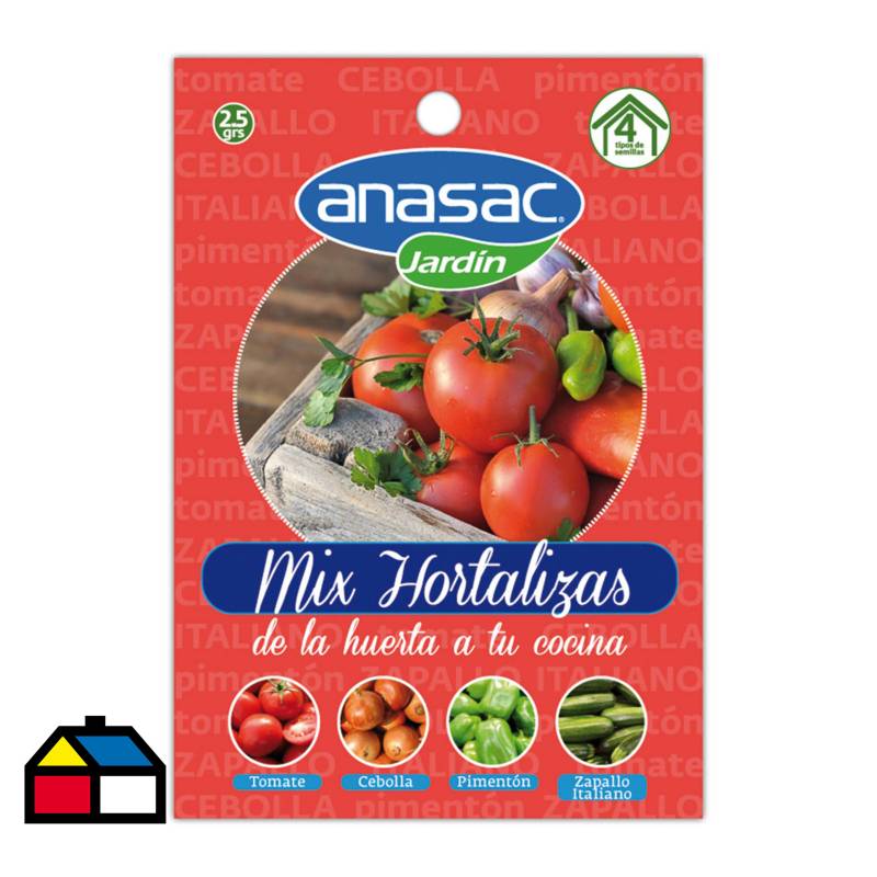ANASAC - Mix Semillas de Hortalizas 2,5 gr sachet