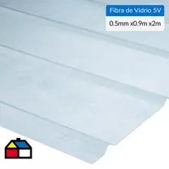 FEMOGLAS - Plancha fibra de vidrio 5V natural 0.5mmx0.90mx2.0m