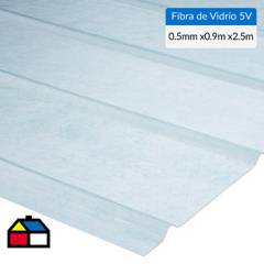 FEMOGLAS - Plancha fibra de vidrio 5V natural 0.5mmx0.90mx2.50m