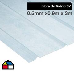 FEMOGLAS - Plancha fibra de vidrio 5V natural 0.5mmx0.90mx3.0m
