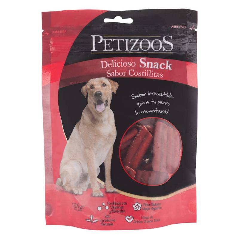 PETIZOOS - Snack para perro adulto 125 gr costillas
