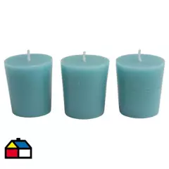 JUST HOME COLLECTION - Set de velas aromáticas 3 unidades beige
