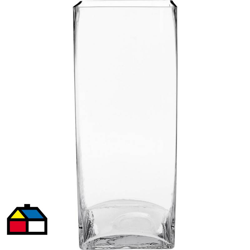 Jarrón grande de cristal MYRTLE, transparente, 30cm, Ø13cm/Ø26cm