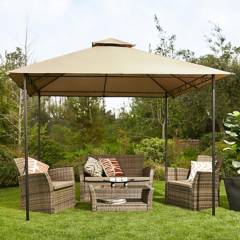 JUST HOME COLLECTION - Toldo Pérgola 2,95x2,95 mt Taupe