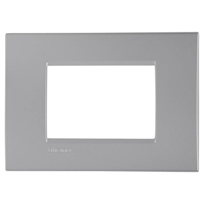 BTICINO - Placa rectangular 3 módulos Tech