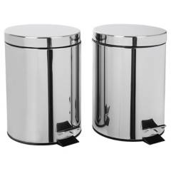 JUST HOME COLLECTION - Set 2 Papeleros Metalico 5L