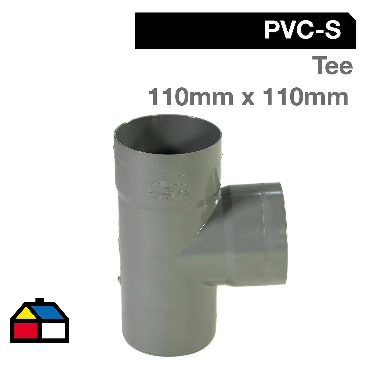 Tubo PVC-S 110mm x 1m Gris Cementar.