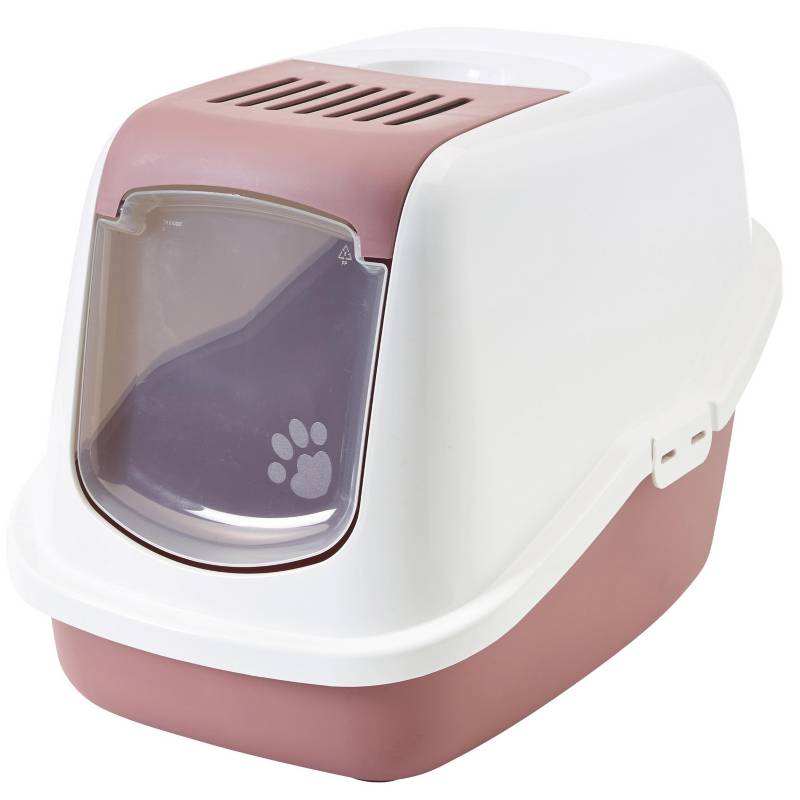 SAVIC - Baño cerrado para gato rosado