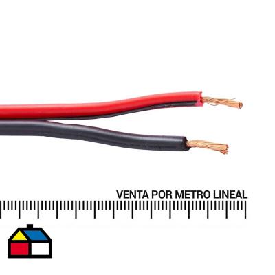Cable paralelo cal.18 negro y rojo metro lineal