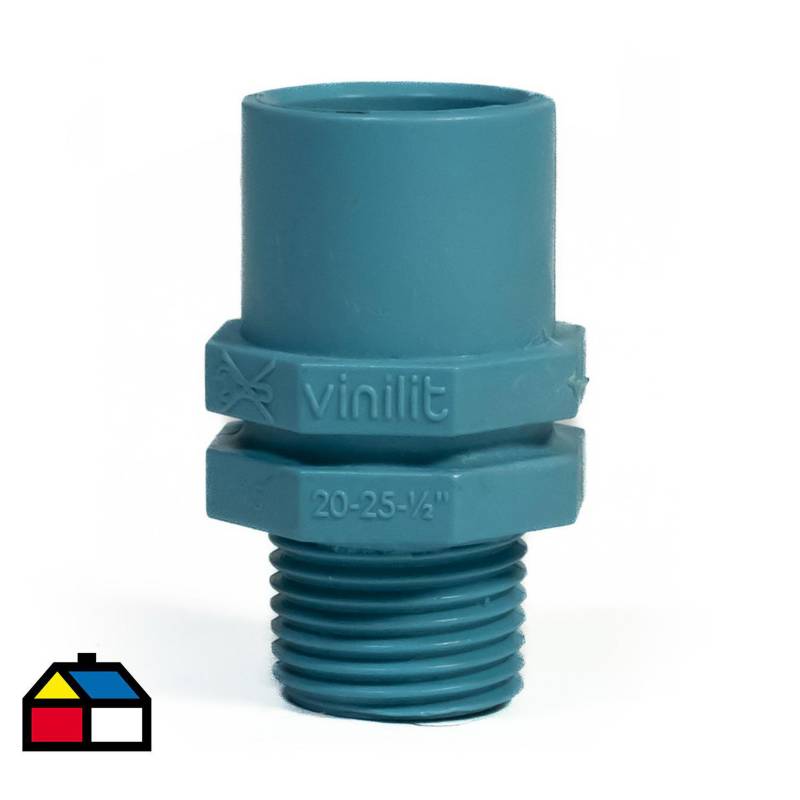 VINILIT - Terminal PVC-P CEM/HE 20mm x 1/2" 1u
