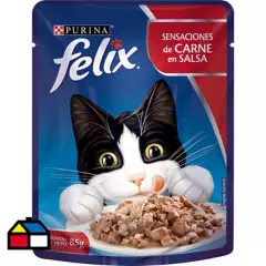 FELIX - Alimento húmedo para gato adulto 85 g carne