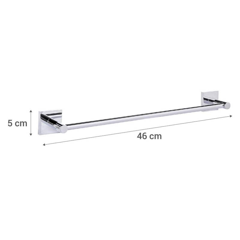 Toallero Barra Blanco y Cromado 46 cm Serie Light para Baño