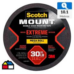 SCOTCH - Cinta Doble Faz Scotch-Mount Extrema 25,4 mm x 10 m