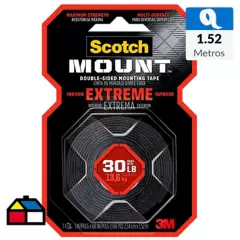 SCOTCH - Cinta Doble Faz Scotch-Mount Extrema 25.4 mm x 1.52 m