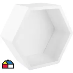 JUST HOME COLLECTION - Repisa MDF 27x23 cm blanco