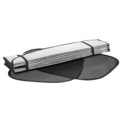 AUTOSTYLE - Combo parasol + sombrillas polietileno 3 piezas plateado