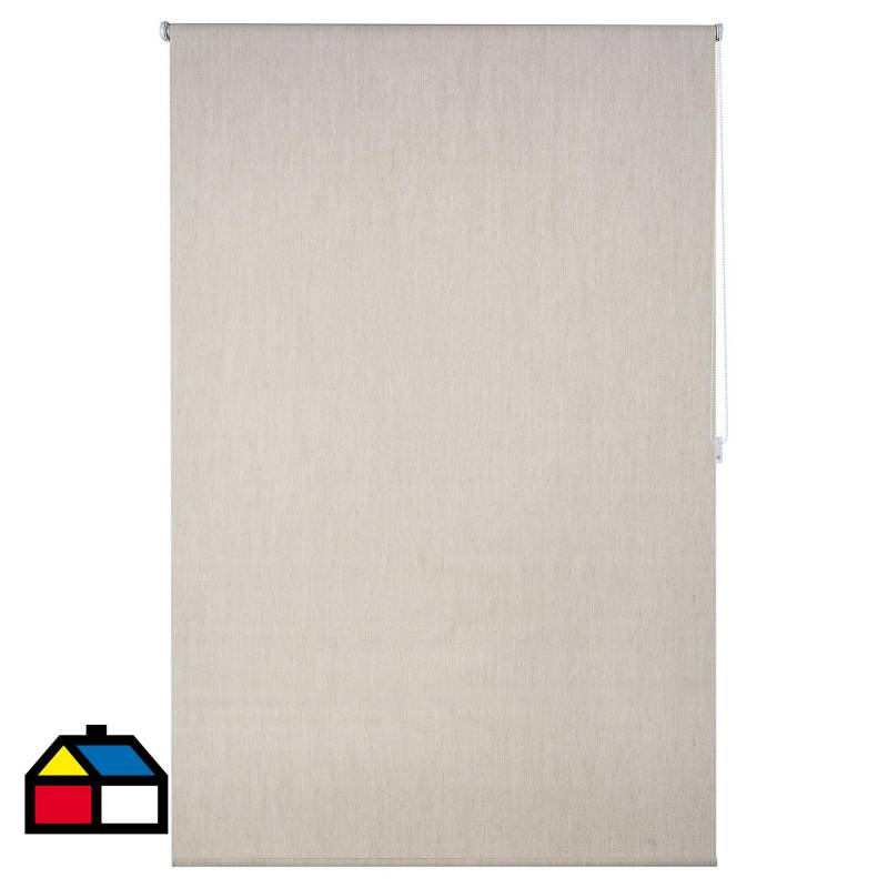 JUST HOME COLLECTION - Cortina roller black out Texturada beige 150x250 cm