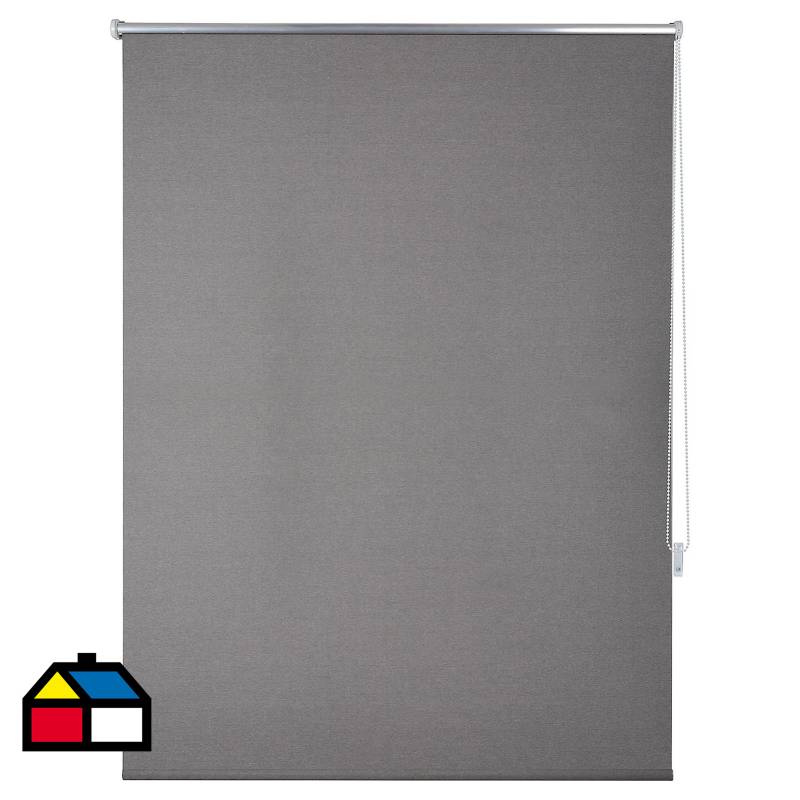 JUST HOME COLLECTION - Cortina roller black out Texturada gris150x250 cm