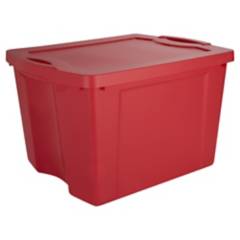 WENCO - Caja organizadora Fullbox 75 litros 37,8x48x60,3 cm rojo