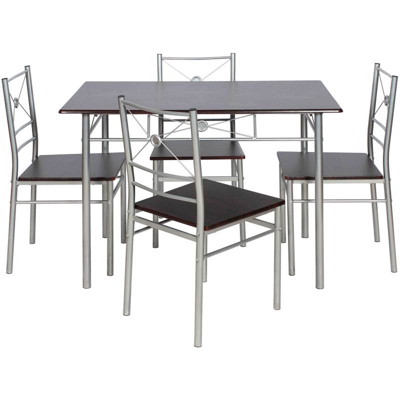 JUST HOME COLLECTION - Comedor tubo 110x70x76 cm chocolate