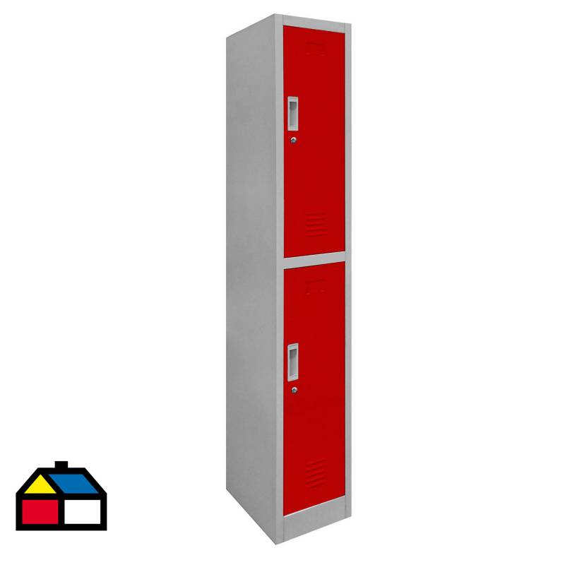 MALETEK - Locker de oficina acero 2 puertas con llave