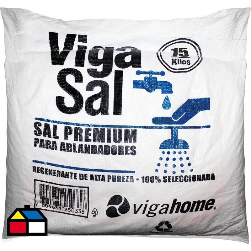 VIGAHOME - Sal para ablandador de agua 15 kilos