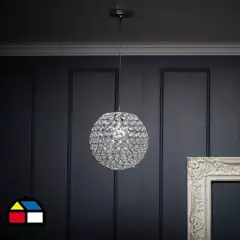 JUST HOME COLLECTION - Lámpara de colgar Metal y acrílico Emilia Transparente