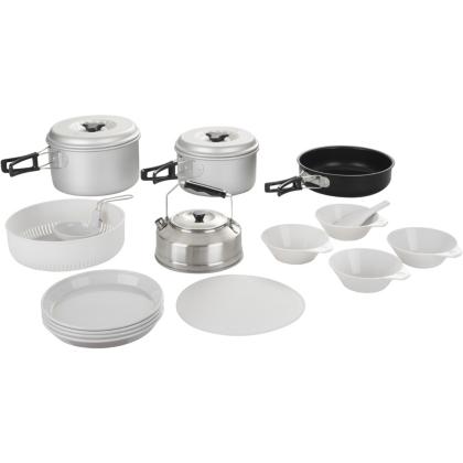 Set de cocina para camping 4 personas metal y plástico ...