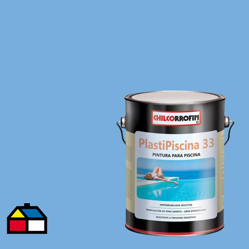 CHILCORROFIN - Plastipiscina 33 azul piscina